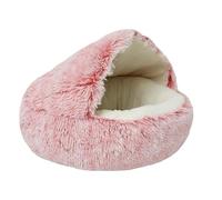 Générique Olvys Cosy Cocoon Dog Bed, Cocoon Pet Bed for Dogs with Cover Cave, Washable Round Cat Dog Beds Pet Mattress