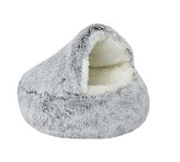 Générique Olvys Cosy Cocoon Dog Bed, Cocoon Pet Bed for Dogs with Cover Cave, Washable Round Cat Dog Beds Pet Mattress