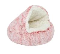 Générique Olvys Cosy Cocoon Dog Bed, Cocoon Pet Bed for Dogs with Cover Cave, Washable Round Cat Dog Beds Pet Mattress