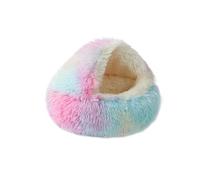 Générique Olvys Cosy Cocoon Dog Bed, Cocoon Pet Bed for Dogs with Cover Cave, Washable Round Cat Dog Beds Pet Mattress