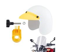 Générique Ombrelle Téléphone - Visière Réglable Angle, Écran Navigation Nylon Composite, Tente Anti Surchauffe Cellulaire, Garde Affichage Forme Casque Noire | Parasol Mobile pour Cyclistes & Motards
