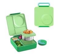 Générique Omie Boîte à Bento 3 Compartiments - Bol Isotherme, Green, Enfants et Adultes, 25 x 20 x 8,5 cm