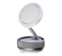 Générique One-Step Lock Magnetic Car Phone Holder | Metal, 2.6in X 1.3in, Vacuum Magnetic Mount | Rotating Locking Phone Holder for Rearview Mirror, Glass, Dashboard | Universal