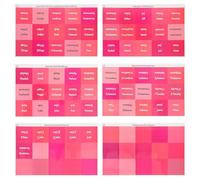 Générique Onglets Adhésifs Mensuels Étanches, 6 Feuilles Autocollantes Faciles à Coller, Résistants la Déformation, pour L'école Maison