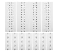 Générique Onglets Alphabet Autocollants 14 Feuilles Adhésives pour Cahier Répertoire Alphabétique et Carnet de Notes