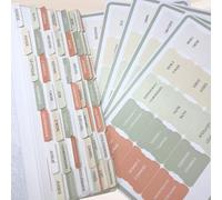 Générique Onglets bibliques en français - 75 intercalaires adhésifs pour Livres de la Bible - Stickers Index Bible - Accessoire chrétien - Lecture & étude biblique simplifiée