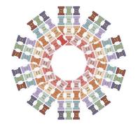 Générique Onglets Mensuels Autocollants 10 Feuilles pour Agenda et Planificateur, Décor Boho Doré Métallisé, Étiquettes Adhésives Index du Mois pour Organisation Bureau et Études