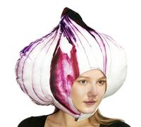 Générique Onion Hat | Halloween Dress Up Headwear | Dress Up Head Cover - For Performers Carnival Stage Performance Themed Events Costume Parties Photoshoots Film Making Masquerade School Plays