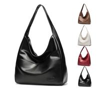 Générique Ooomay Bag, Duffle Bag Soft Vegan Leather for women, Ooomay Tote Bags, The Perfect Everyday Bags, for Woman (Black,Zipper)