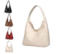Générique Ooomay Bag - Ooomay Maya Shoulder Bags,15 in Maya Bag the Mayas,Vegan Leather Trendy Soft Maya Tote Bags (White)