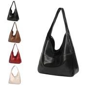 Générique Ooomay Bag - Ooomay Maya Shoulder Bags,15 in Maya Bag the Mayas,Vegan Leather Trendy Soft Maya Tote Bags (Black)