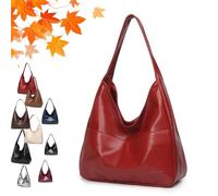 Générique Ooomay Bag - Ooomay Maya Shoulder Bags,Leather Tote Bag for Women, The Perfect Everyday Bags (Red)