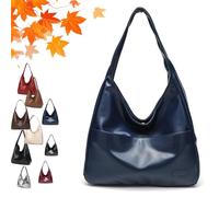 Générique Ooomay Bag - Ooomay Maya Shoulder Bags,Leather Tote Bag for Women, The Perfect Everyday Bags (Blue)