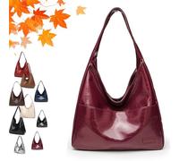 Générique Ooomay Bag - Ooomay Maya Shoulder Bags,Leather Tote Bag for Women, The Perfect Everyday Bags (Wine red)