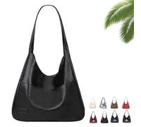 Générique Ooomay Bag, Ooomay Tote Shoulder Bags for Women, Large Capacity Soft Vegan Leather Tote Bag (Black A)