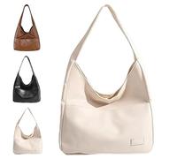 Générique Ooomay Bag, The Maya Bag, Ooomay Maya Tote , Vegan Leather Trendy Soft Shoulder Tote (White)