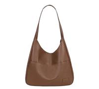Générique Ooomay Maya Shoulder Bag, Ooomay Bags, Vegan Leather Tote Bag, Casual Trendy Soft Bags, for Everything Not Look Bulky (Brown)