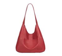 Générique Ooomay Maya Shoulder Bag, Ooomay Bags, Vegan Leather Tote Bag, Casual Trendy Soft Bags, for Everything Not Look Bulky (Red)