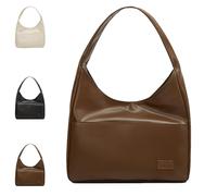 Générique Ooomay Maya - Shoulder Bag, Ooomay Maya Tote Bag, Vegan Leather Trendy Soft Mayas Tote Bags for Women (Brown)