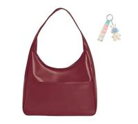 Générique Ooomay Maya Tote Bag, The Maya Shoulder Bag by Ooomay, Vegan Leather Trendy Soft Spacious Yet Slim Design (red)