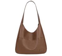 Générique Ooomay Shoulder Bag, Ooomay Tote Bag, Vegan Leather Trendy Soft, for Women's (Brown)