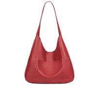 Générique Ooomay Shoulder Bag, Ooomay Tote Bag, Vegan Leather Trendy Soft, for Women's (Red)
