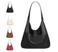 Générique Ooomay Shoulder Bag, Vegan Leather Trendy Soft Tote Bag, The Perfect Everyday Bags, Waterproof Soft Tote Bags for Women (1 Pcs*Black)