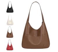 Générique Ooomay Shoulder Bag, Vegan Leather Trendy Soft Tote Bag, The Perfect Everyday Bags, Waterproof Soft Tote Bags for Women (1 Pcs*Brown)