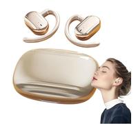 Générique Open Ear Clip Earbuds - Wireless Open Ear Headphones, High Fidelity Sound Waterproof Noise Cancellation Design, Sports Audio Device, Comfortable Fit for Running Music Men Women