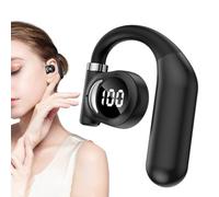 Générique Open-Ear Headphones,Digital Display Left Ear Single LED Headphones - Women Men Entertainment Electronics with All Day Comfort for Running, Riding