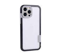 Générique Open-Frame Heat Dissipation for iPhone Case, No Back Cover Two-Color Silicone Phone Case, Frameless Heat Dissipation Phone Cases for iPhone 16 15 14 13 12 11 Series (iPhone 11 Pro,Black)