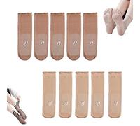 Générique Operationaln Invisible Slip-Resistant Crystal Silk Socks, Invisible Soft and Delicate Touch , Ankle socks for Women (10 Pairs-J)