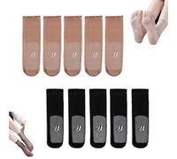 Générique Operationaln Invisible Slip-Resistant Crystal Silk Socks, Invisible Soft and Delicate Touch , Ankle socks for Women (10 Pairs-I)