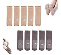 Générique Operationaln Invisible Slip-Resistant Crystal Silk Socks, Invisible Soft and Delicate Touch , Ankle socks for Women (10 Pairs-F)