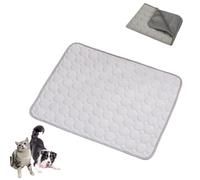 Générique Opticnock Dog Cooling Mat, 2025 New Cooling Mat for Dogs, Washable Portable Pet Coolings Pad Sleeping Mats, for Dogs & Cats, for Indoor Outdoor, Machine Washable (Gray,Small)