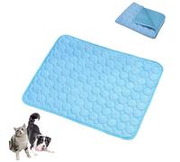 Générique Opticnock Dog Cooling Mat, 2025 New Cooling Mat for Dogs, Washable Portable Pet Coolings Pad Sleeping Mats, for Dogs & Cats, for Indoor Outdoor, Machine Washable (Blue,Small)