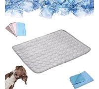 Générique Opticnock Dog Cooling Mat, 2025 New Pet Cooling Mat, Dogs Cool Mats, Washable & Portable Pet Soft Pad, Washable, Soft, Indoor and Outdoor Use, for Dog Cat (Gray,Medium)