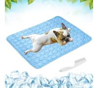 Générique Opticnock Dog Cooling Mat for Dogs, 4X More Effective, Ice Silk Cooling Mat for Small Medium Large Dogs, Washable Pet Ice Cool Pad Blanket for Indoor Outdoor (Blue, S-50 * 40CM)
