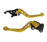 Générique Or 2 Pièces Poignée De Frein De Moto Alliage D'aluminium Leviers D'embrayage De Moto Ensemble Poignée Leviers Levier De Frein De Guidon De Moto Réglable Pour Un Changement De Vite