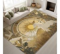 Générique Or Jaune Fantaisie Art Astronomie Constellation Tapis Salon Tapis Chambre Tapis Enfants Tapis Imprimé Doux Flanelle Tapis 60 x 120 cm - Doux Au Toucher Facile À Nettoyer