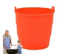Générique Orange Silicone Grease Bucket Liners, Reusable BBQ Bucket Drip, Professional Inserts for Camping Grills, Smoker Liner, Easy Clean, High-Temperature Resistance, 1-Pack, Outdoor