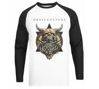 Générique Orbit Culture Heavy Death T-Shirt De Baseball Unisexe Blanc T-Shirt À Manches Noires