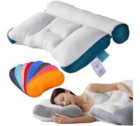 Générique Oreiller Anti Ronflement Et ApnéE Positionnelle,Oreiller ApnéE du Sommeil,Oreillers Coussin Ergonomique (Vert)