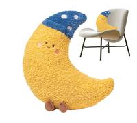 Générique Oreiller câlin - Oreiller Mignon, oreillers Demi-Lune, oreillers, Coussin câlin pour Adultes, Peluche de Dessin animé Doux et Lavable, décoratif pour Genoux, lombaires, Le Cou, v