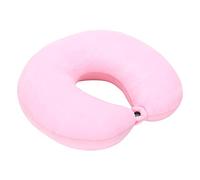 Générique Oreiller de Voyage en Mousse à mémoire de Forme 100% Pure en Forme de U, Coussin de Voyage Enfant Adulte Portable, Tour de Cou Avion Neck Pillow pour Chaise d'avion, Voiture, Bureau (Rose)