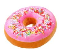 Générique Oreiller Donut pour Chaise - Rond en Peluche 3D, de siège décoratif Doux, Oreiller de décoration d'intérieur Amusant, Accent de Design Confortable | décoratif en Forme de Beign