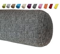 Générique Oreiller Ergonomique Cervical en Forme Coussin, Colonne Jambes - Oreiller Boudin de Yoga cervicales - pour Lit et Canapé avec Cover Lavable(Gris foncé,20x40cm)