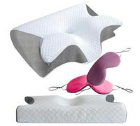 Générique Oreiller Ergonomique Cervical,Oreiller Ergo ApnéE du Sommeil,Oreillers Anti Ronflement Et ApnéE Positionnelle,De Dos Et sur Le Ventre (Gris)