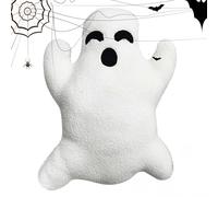 Générique Oreiller Ghost Bed - Coussin Fantôme Blanc | Doudou Décoratif Confortable et Mignon pour Chambre Hôtel Sommeil Dos Ventre