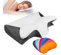 Générique Oreiller Nuviya Papillon 3.0,Oreiller Anti Ronflement Ergonomique Cervical MéMoire De Forme OrthopéDique (Gris)